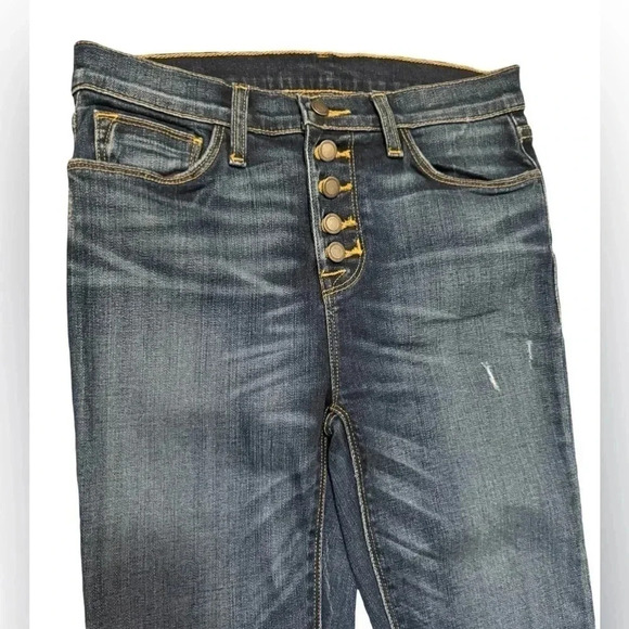 Hudson Jeans | Ciara High Rise Super Skinny Buttonfly in Dish (26) - Picture 4 of 6